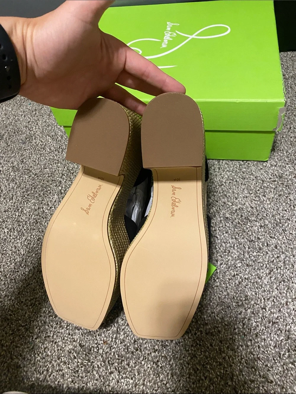 Sam Edelman Black Suede Platform Espadrille Sandals